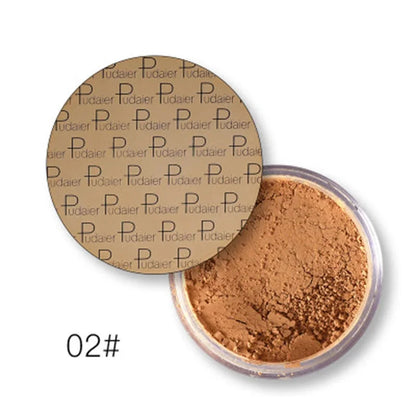Matte Loose Setting Powder – Oil-Control Mineral Face Concealer, Bronzer & Contour for Dark Skin