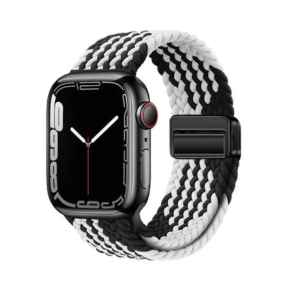 Nylon Braided Apple Watch Band - Durable Replacement Strap for Series 10/9/8/7/6/5/3 SE Ultra 49mm to 38mm