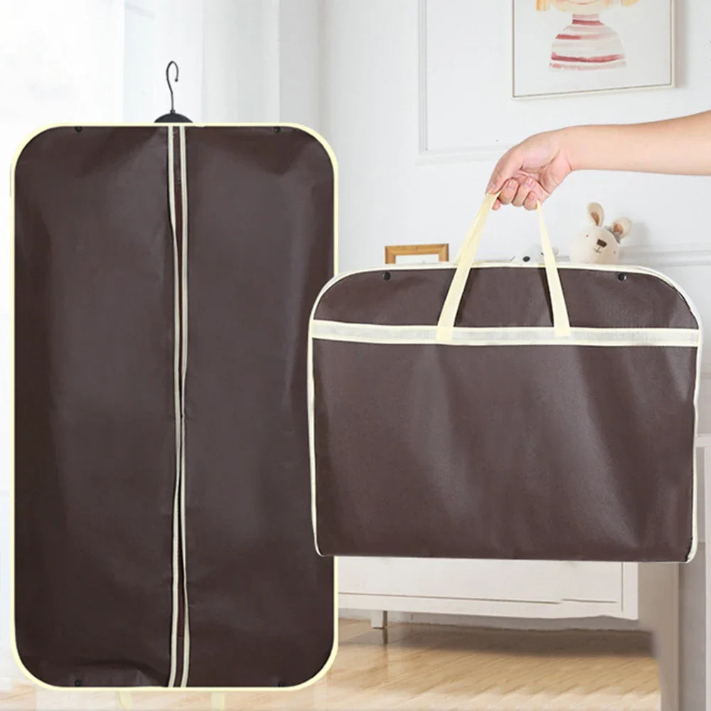 Garment Suit Bag - Travel & Storage Clothes Cover with Zipper Handle for Suits, Dresses & Coats