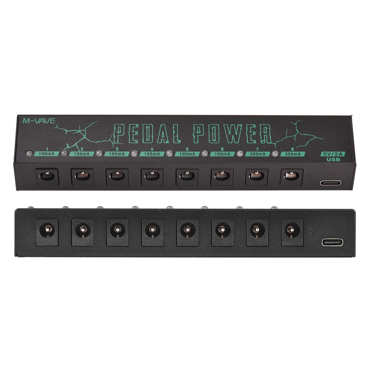 M-VAVE Pedal Power Supply – 8 Isolated DC Outputs for Guitar Pedals and Effectors