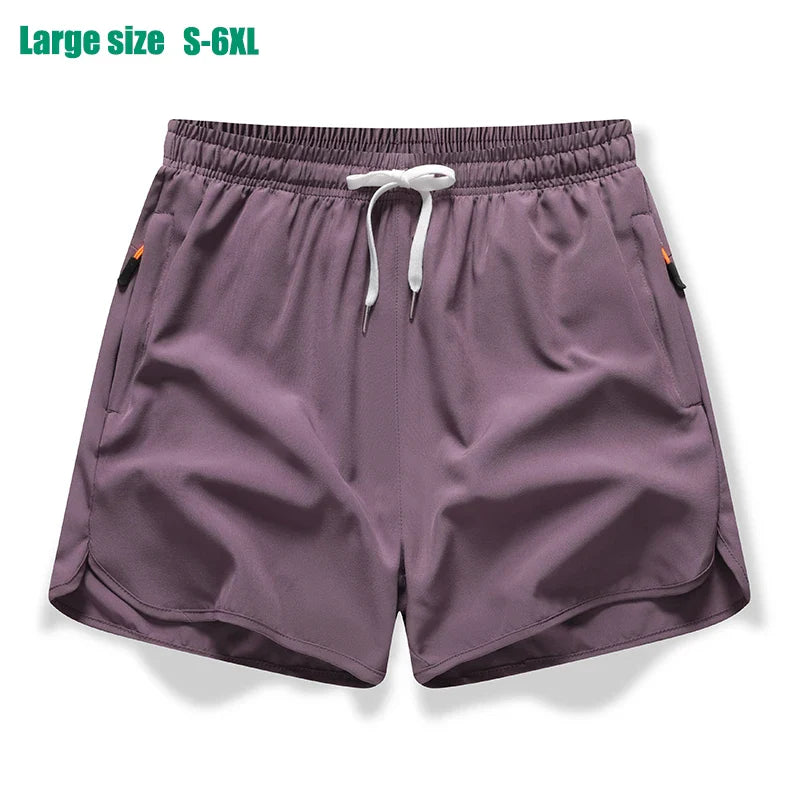 Men’s Ice Silk 3/4 Sports Shorts – Lightweight Quick Dry Running & Fitness Casual Sweat-Absorbing Outdoor Training Pants
