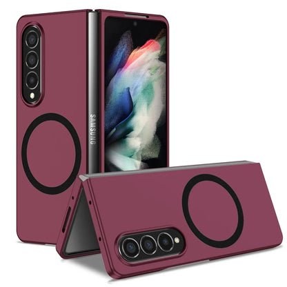 Magnetic Wireless Charging Case - Anti-Fingerprint Shockproof Magsafe Cover for Samsung Galaxy Z Fold 6/5/4/3