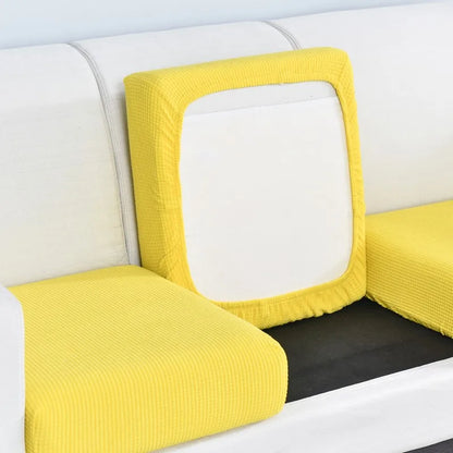 Polar Fleece Sofa Cushion Cover - Elastic Furniture Protector Slipcover for Living Room Sofa Chair Pet Kids Mat 10 Sizes