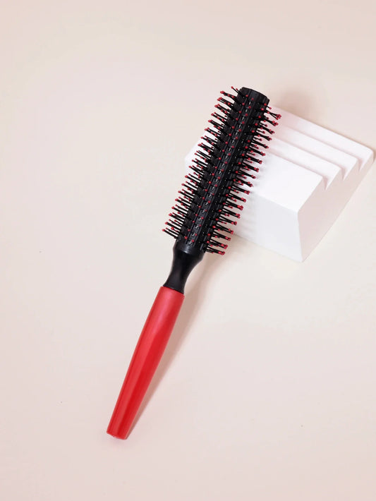 Professional Anti-Static Cylindrical Curly Hair Styling Comb – Nylon Bristle Roller for Real Hair & Wigs