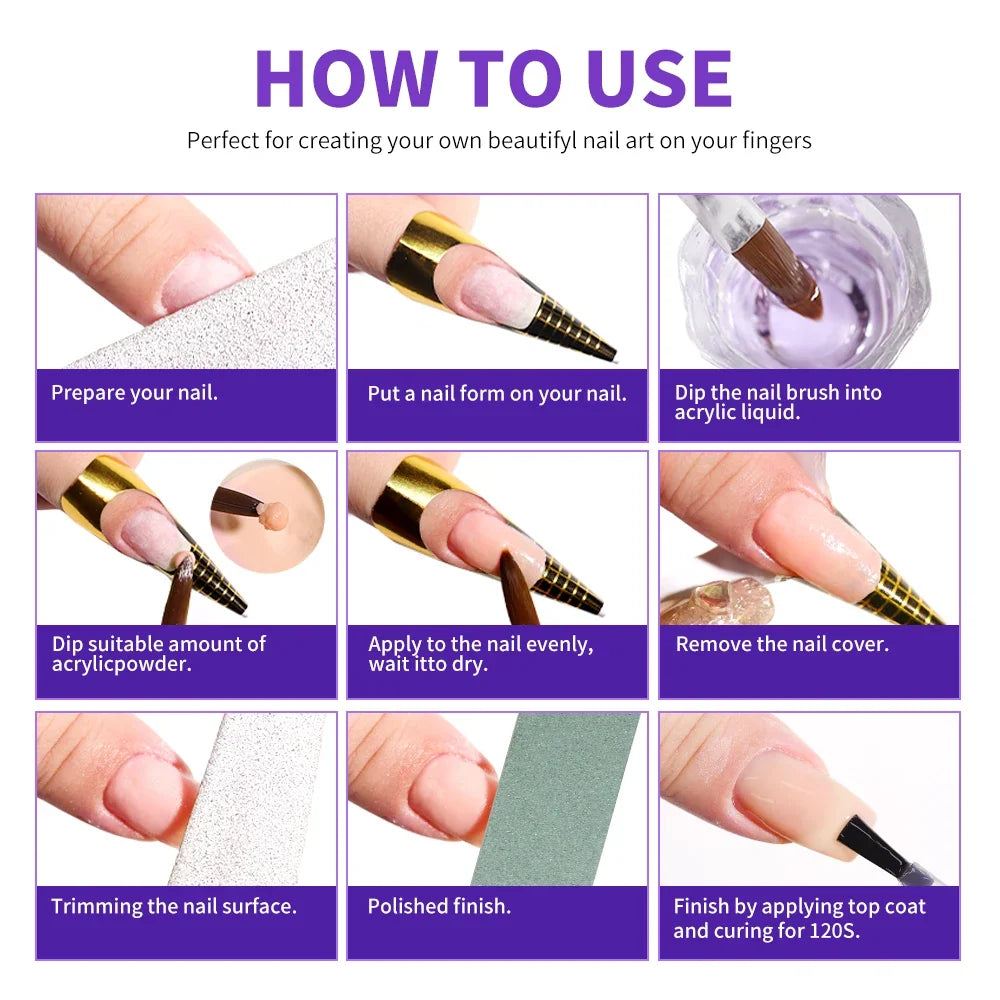 Limegirl Acrylic Nail Liquid Monomer - Large Capacity Nail Art DIY Crystal Powder Liquid for Professional Manicure