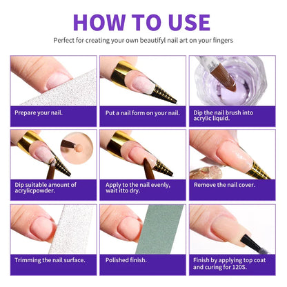 Limegirl Acrylic Nail Liquid Monomer - Large Capacity Nail Art DIY Crystal Powder Liquid for Professional Manicure