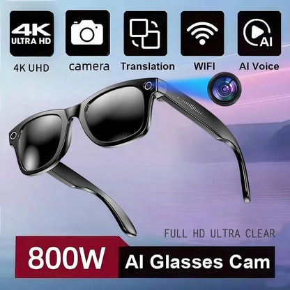 800W AI Smart Camera Glasses – Men Color-Changing Smart Sunglasses, Photo & Video Recording, Translation, Waterproof Call & Smart Wearable Eyewear