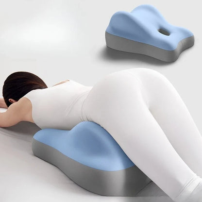 Multi-Functional Ergonomic Bed Pillow - Memory Foam Waist, Tummy & Wedge Support Cushion