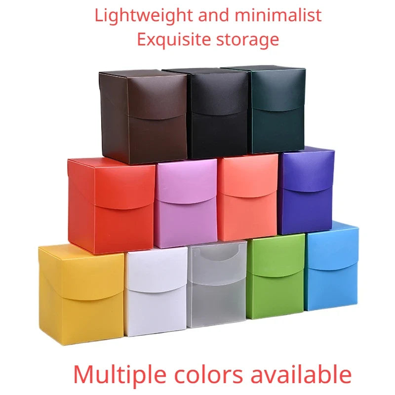 Trading Card Storage Box - 100+ Deck Game Card Carrying Case for Baseball Cards & Family Games