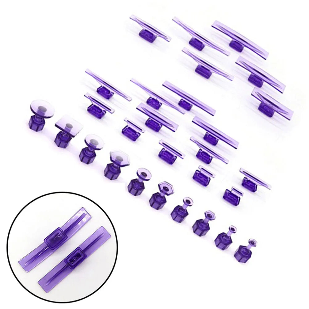 28Pcs Paintless Dent Repair Glue Tabs Kit – Auto Body Dent Puller Lifter Tools for Car Dent Removal & Bodywork Restoration Accessories