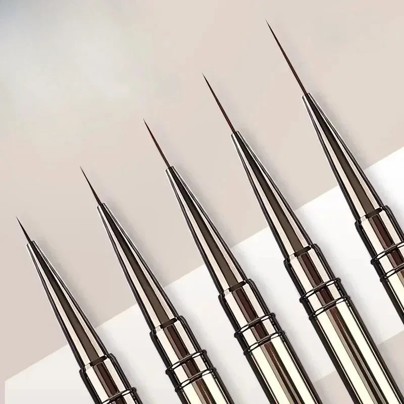 Nail Art Liner Brushes – Striping & Drawing Pens for Elongated Lines, 6–25mm Professional Manicure Design Tools