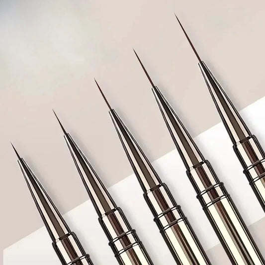 Nail Art Liner Brushes for Striping & Drawing – 6 to 25mm Design Pens, Professional Manicure Tools