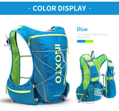 8L Running & Cycling Hydration Vest Backpack — Hiking & Marathon Water Pack with 1.5L Bladder and 500ml Bottle