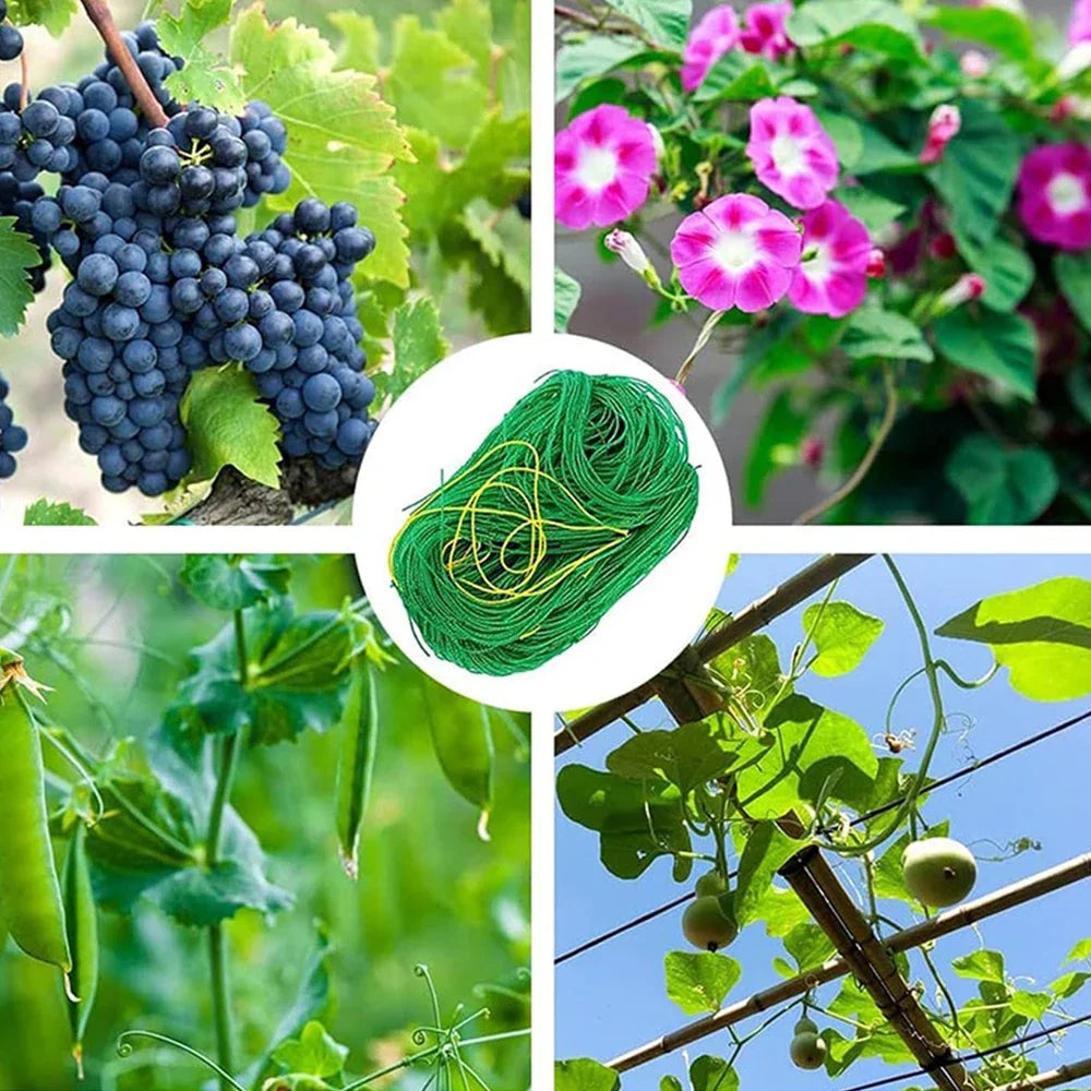 Heavy Duty Plant Trellis Netting - Thick Nylon Climbing Support Mesh for Cucumber, Tomato & Grape Gardens