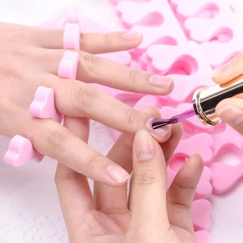 Nail Art Toe Separators - Soft Sponge Finger & Foot Dividers for Manicure Pedicure Kits