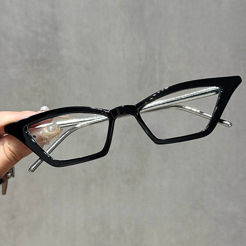 Luxury Cat Eye Reading Glasses for Women – Fashion Triangle Design Blue Light Blocking Computer Protective Eyewear
