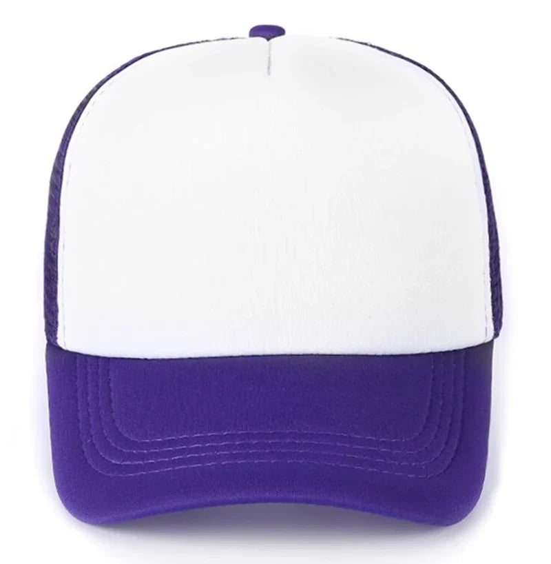 Custom Logo Mesh Trucker Cap - 5 Panel Snapback Baseball Hat for Men & Women Summer Sports Sun Hat