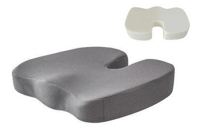 Orthopedic Memory Foam Seat Cushion – U-Shaped Coccyx Support Pad for Office Chair, Car & Home Comfort Massage Cushion