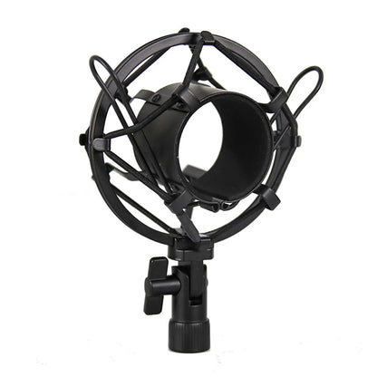 Universal Microphone Shock Mount - Anti-Vibration Isolation Clip Holder for 42.4mm Condenser Microphones