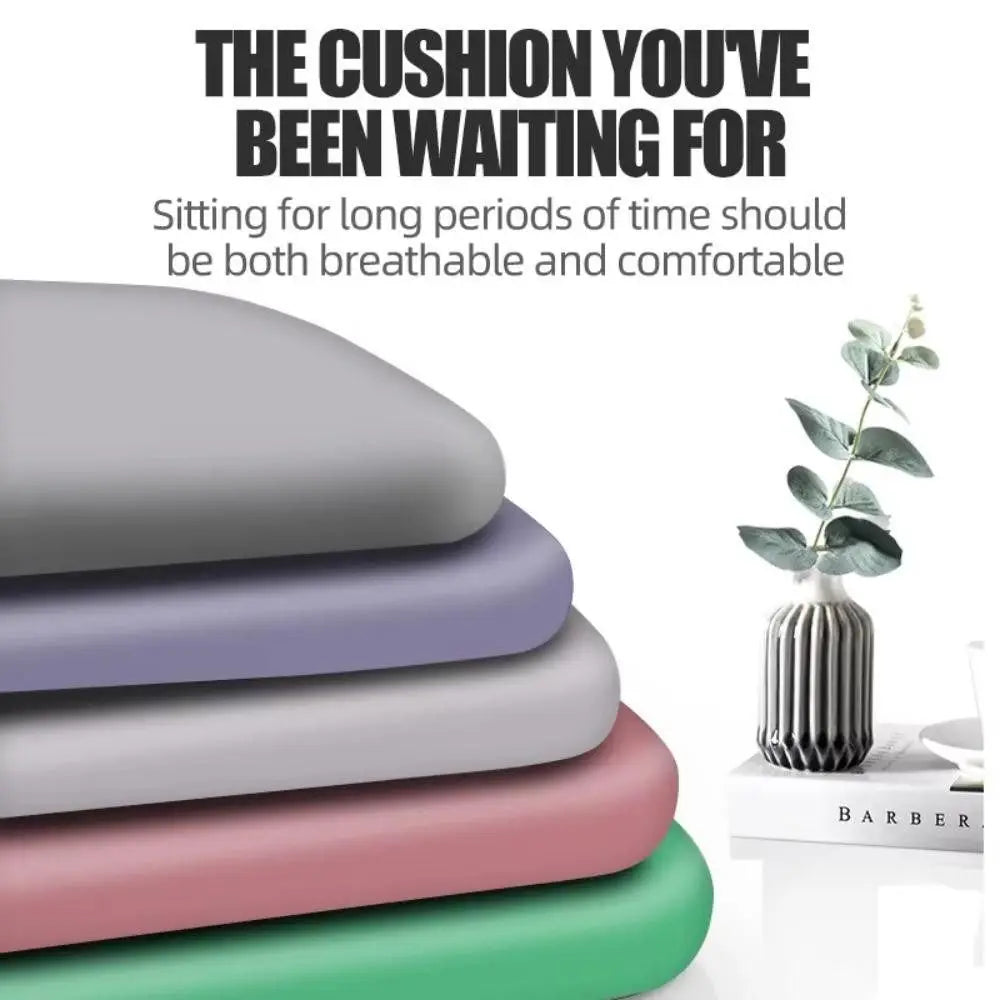 Elastic Memory Foam Seat Cushion – Soft Breathable Bounce-Back Chair Pad for Office & Long Sitting Comfort Support