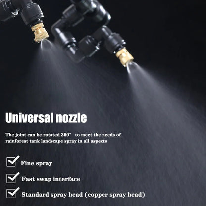 WiFi Rainforest Sprayer — Automatic Timed Mist System Kit for Reptiles & Irrigation