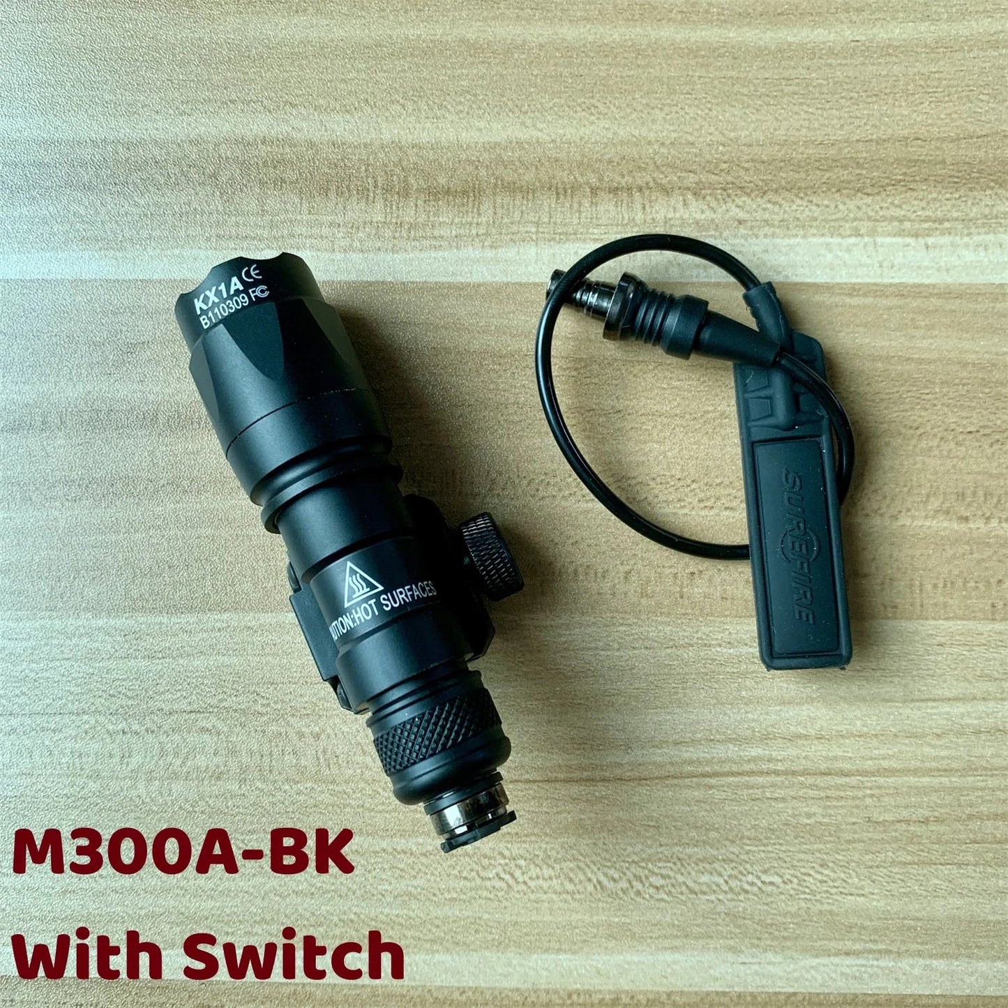 Tactical Surefire M300/M600B/M600C Gun Light – Rifle & Pistol Scout Flashlight, Picatinny Rail Mount, Hunting Torch