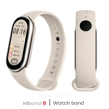 Waterproof Silicone Sport Strap for Xiaomi Mi Band 8/9 NFC – Replacement Smartwatch Bracelet