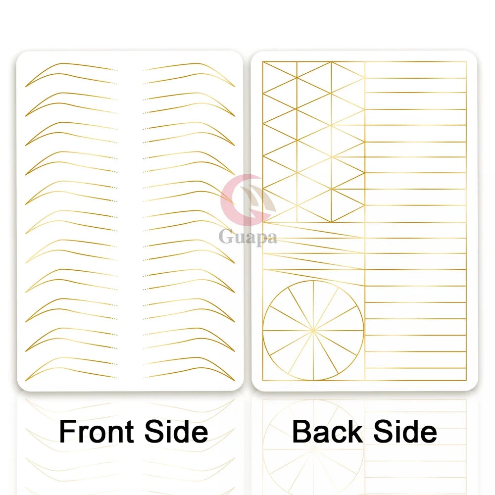 Microblading Practice Skin Sheets — Eyebrow Segment Tip Joint Texture for Semi-Permanent Makeup Training