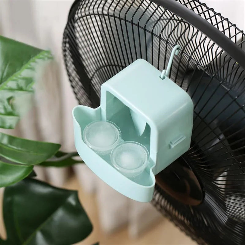 Electric Hanging Fan Cooling Storage Box – Household Cooler with 4 Cups, Refrigeration Accessories