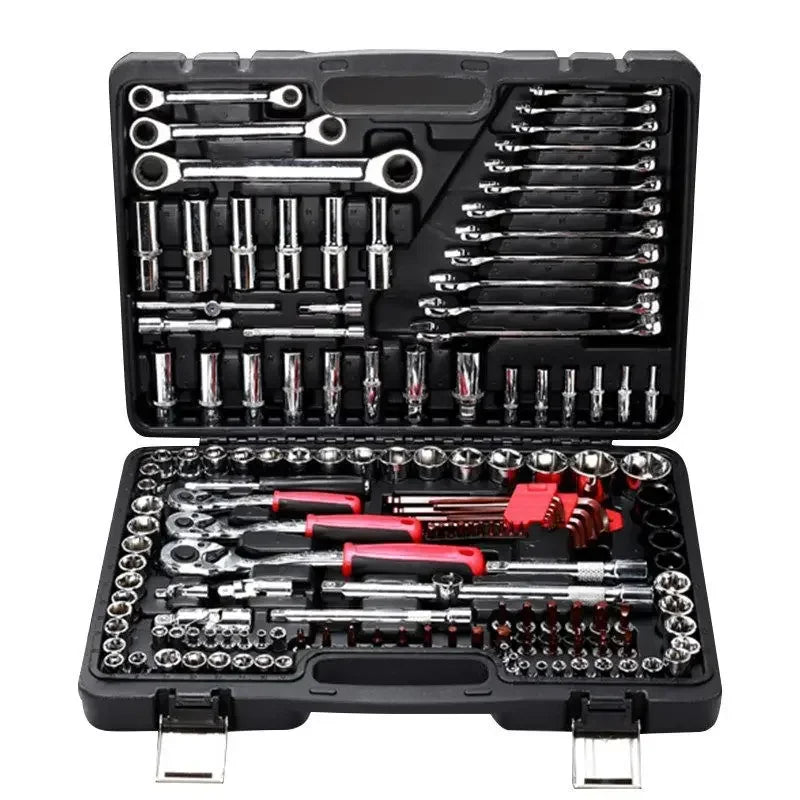 Motorcycle Tool Kit Set - 150/46PCS Ratchet Wrench Socket Set for Auto Repair & Maintenance