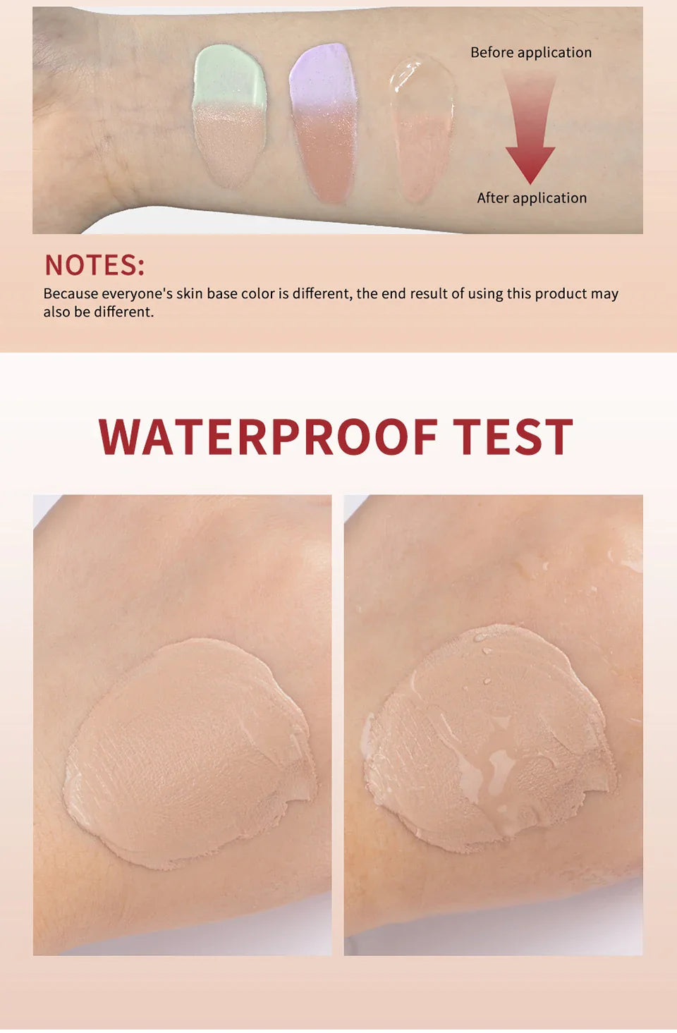 3pcs CC Cream Color-Changing Liquid Foundation – Centella Korean High Coverage Face Makeup Base Cream
