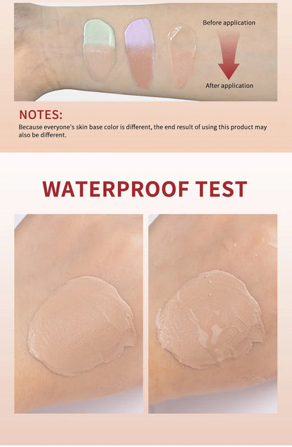 3Pcs/Set CC Cream Centella – Korean Color-Changing Liquid Foundation, Face Base Makeup & Foundation Cream