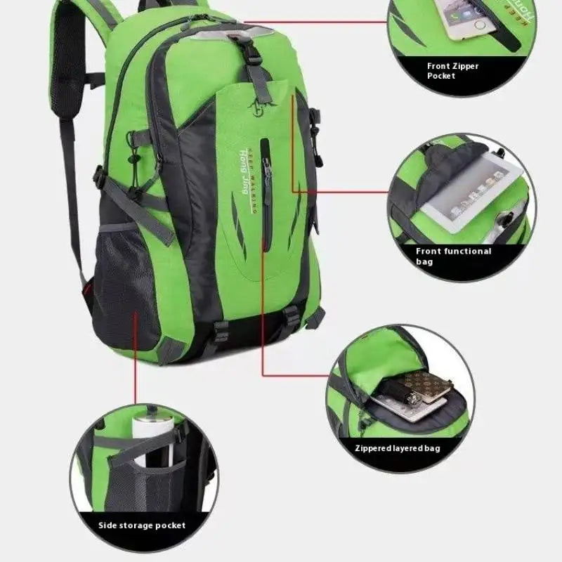 40L Outdoor Mountaineering Backpack – High-Quality Large Capacity Travel, Hiking, Climbing Sports Bag for Men and Women