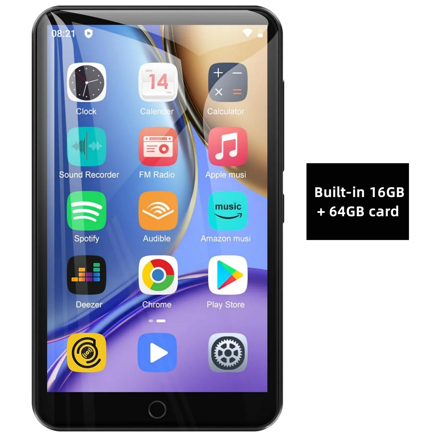 Android 9 MP3 Player - 16GB/80GB Bluetooth WiFi Music Player with 4.0-Inch Screen, FM Radio & eBook Support