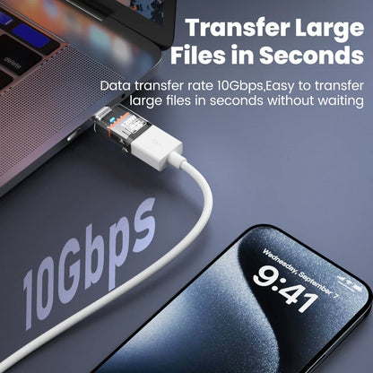 Olaf 120W USB-C OTG Adapter - USB 3.2 Type-C Fast Charging Connector for iPhone 15 16 MacBook iPad & Android Devices