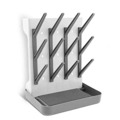 Baby Bottle Drying Rack - Space-Saving Countertop Holder with Detachable Tray Organizer