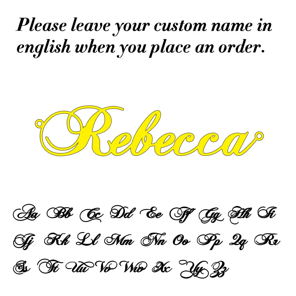 Personalized Gold Name Necklace - Custom Box Chain Handmade Jewelry Gift for Women, Mom & Birthday Keepsake
