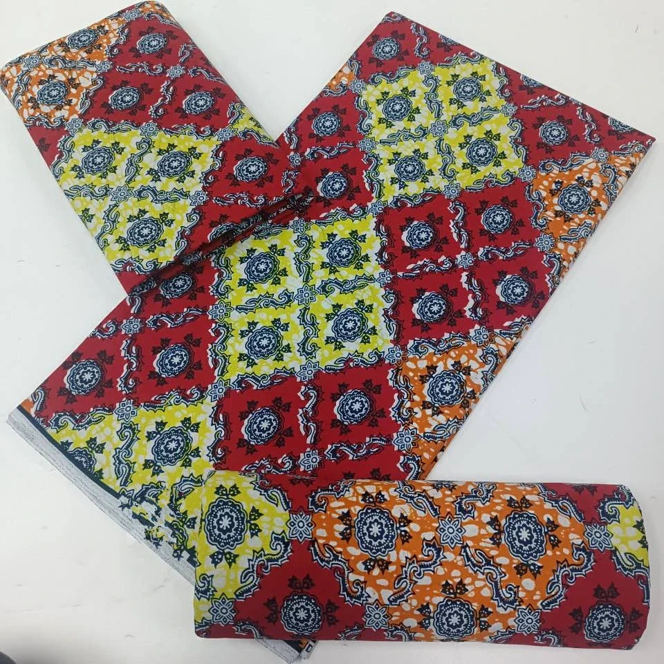 High Quality African Wax Print Fabric - 100% Cotton Soft Ankara Real Wax Fashion Material