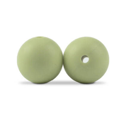 LOFCA Silicone Round Beads 20pcs - 9/12/15mm DIY Jewelry Making Beads for Bracelets, Keychains & Necklaces