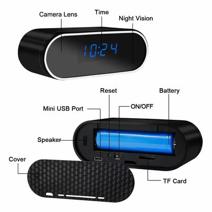 Upgraded 4K FHD Mini Camera with Infrared Night Vision – WiFi Remote Viewing, Motion Detection, Compact HD Security Camera for Home & Outdoor Monitoring