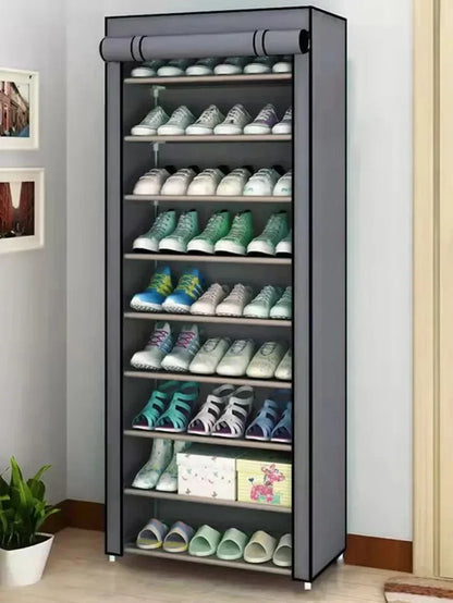 Dustproof Shoe Storage Rack – Multilayer Nonwoven Organizer Cabinet, Space-Saving Shoe Shelf for Home & Hallway