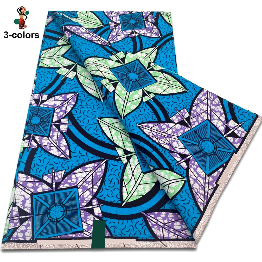 2026 Original African Wax Print Fabric - 100% Cotton Nigerian Ankara Batik Soft Pagne Material