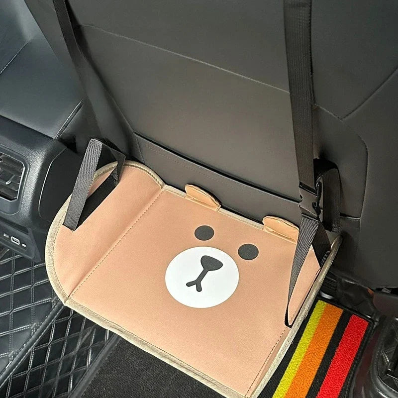 Portable Car Footrest Hammock - Adjustable Backseat Suspension Footrest for Travel, Office & Auto