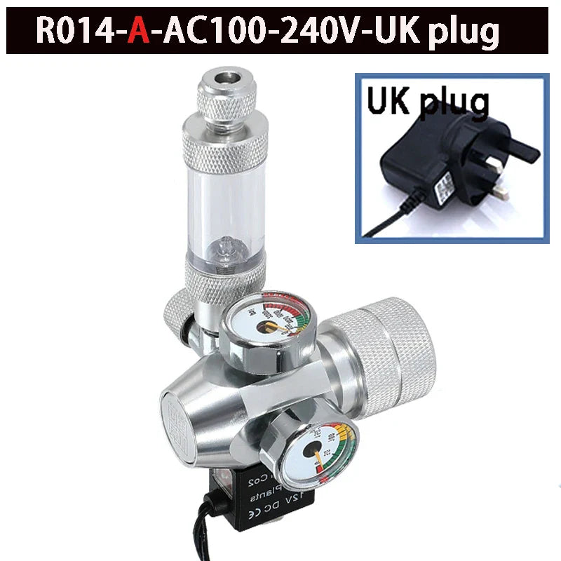 2024 DIY Aquarium CO2 Regulator – Electromagnetic Valve, Bubble Counter & Pressure Reducing Valve for Fish Tank CO2 Control System