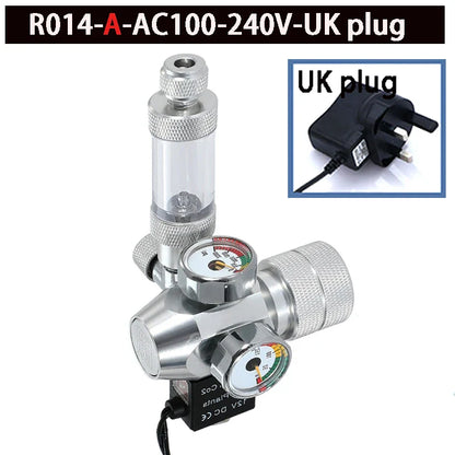 2024 DIY Aquarium CO2 Regulator – Electromagnetic Valve, Bubble Counter & Pressure Reducing Valve for Fish Tank CO2 Control System