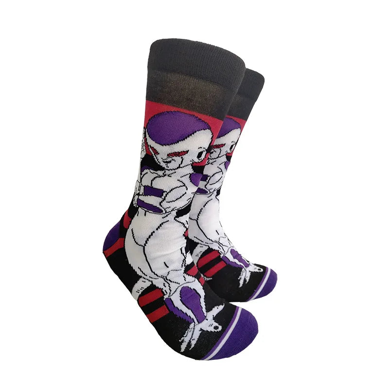 Men’s Anime Dragon Ball Socks - Harajuku Hip Hop Cosplay Fashion Funny Crew Socks