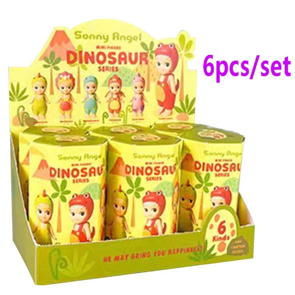 Sonny Angel Dinosaur Series – Cute Hippers Harvest Hippie Doll, Trendy Car Phone Ornament & Children's Toy Gift