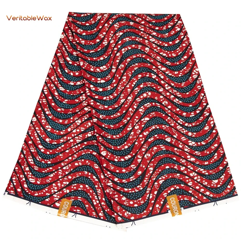 African Ankara Wax Print Fabric - Retro Double Print Patchwork Sewing Material for DIY Clothing