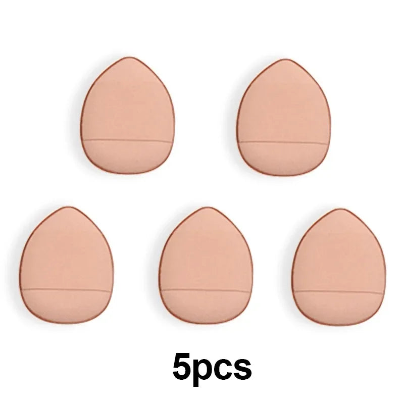Mini Finger Makeup Puff Sponge Set - Small Air Cushion Applicator for Foundation, BB Cream & Concealer Application