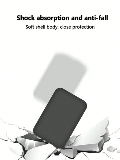 Black TPU Charging Case - Protective Cover for Apple MagSafe Wireless Power Bank